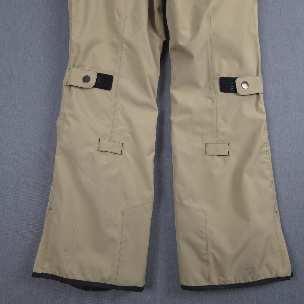 Saga Outerwear Snowboard Cargo Pants Mens Large Khaki Vented Suspenders Ski - Picture 13 of 16